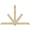 Ekena Millwork Kennewick Rough Sawn Timber Gable Bracket, Douglas Fir, 96"W x 64"H x 6"D x 6"F, 16/12 Pitch GBW096X64X0606KEN00RDF - alternate 1